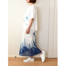 他の写真3: 【 セール品 】■YOSHI KONDO  背中が綿ローンの海の風景プリント＆刺繍トップス（色とサイズあり）