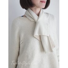 他の写真2: 【WILLIAM　LOCKIE 】　カシミア100％　リバーシブルプチマフラー　ベージュ