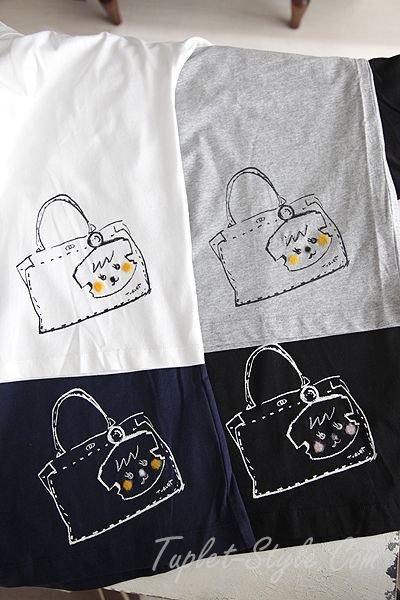 画像3: ■YOSHI KONDO  タプレ限定　ピース部長とターンロックBAGのTシャツ　オフ白（サイズ展開あり）