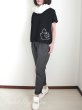 画像6: ■YOSHI KONDO  タプレ限定　ピース部長とターンロックBAGのTシャツ　黒（サイズ展開） (6)